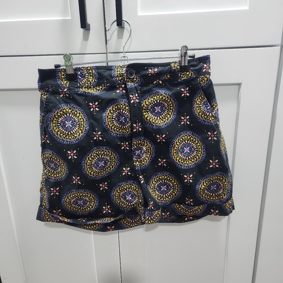 Anthropologie Maeve Abstract City Shorts size 6 - Picture 2 of 8